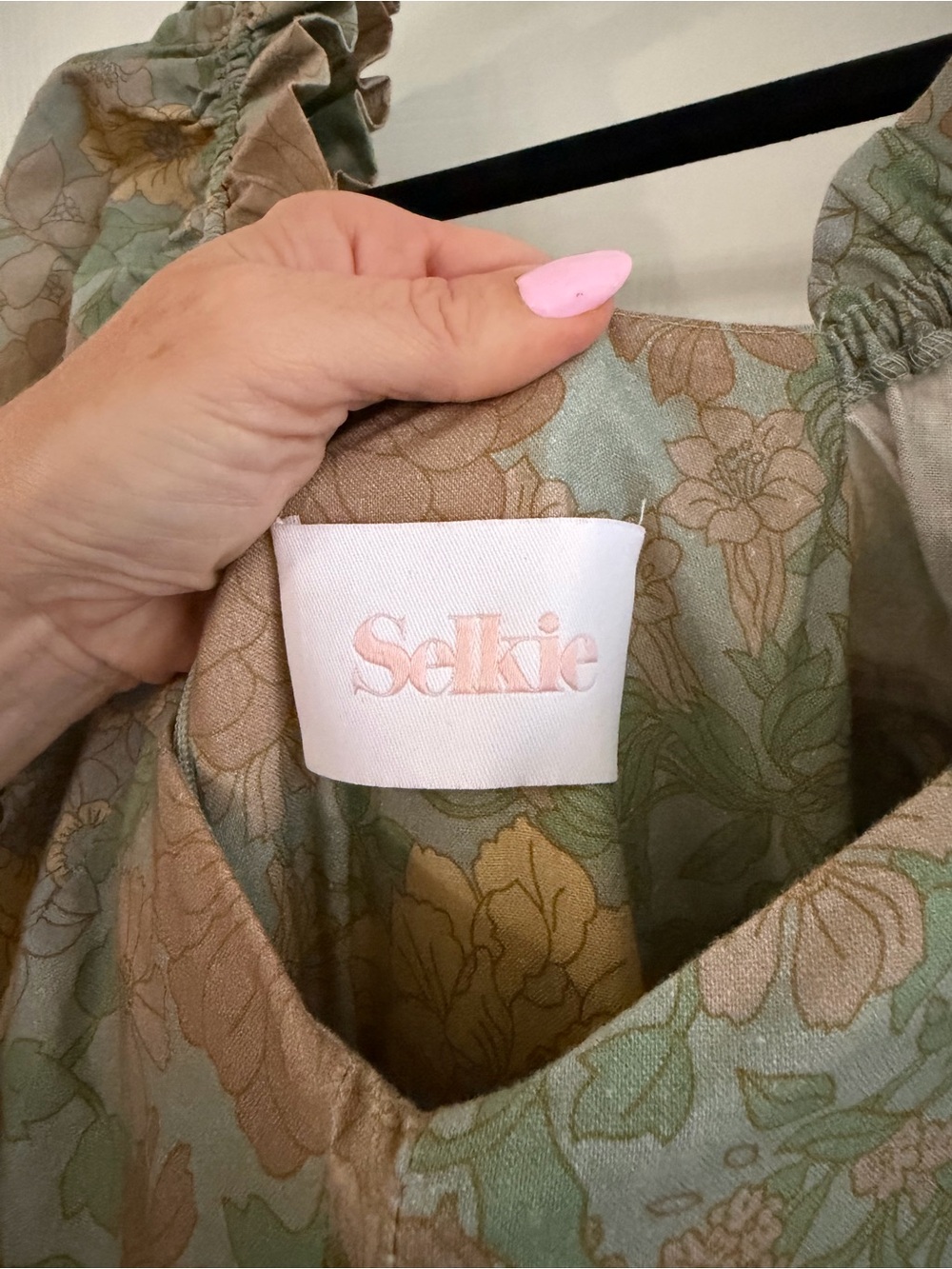 Selkie Citrus Trip Ritz Gown Puff-Sleeve Vintage Inspired Floral Maxi Dress - Picture 7 of 14